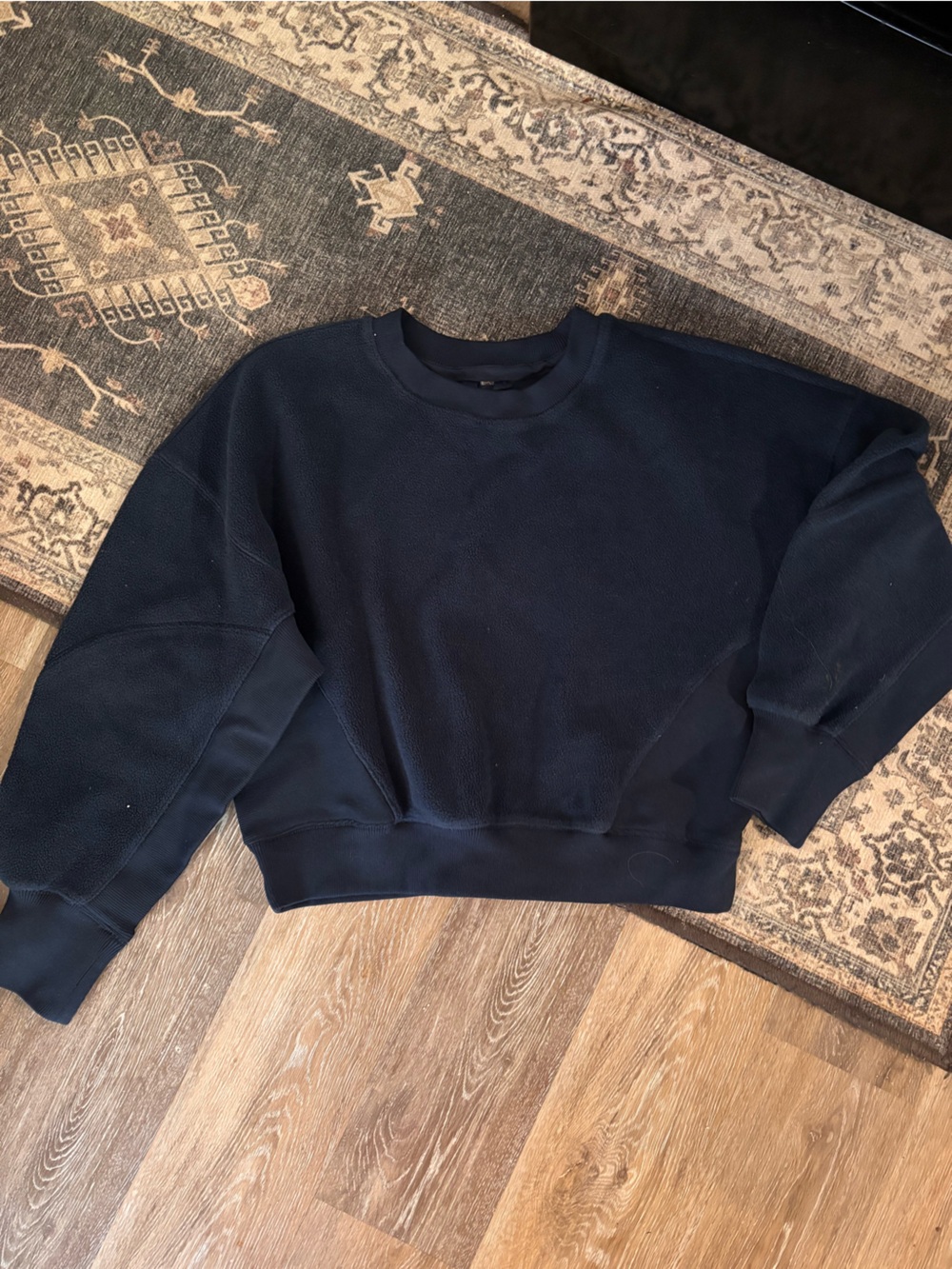 Free People Movement | Navy Fleece Sweatshirt | Size L